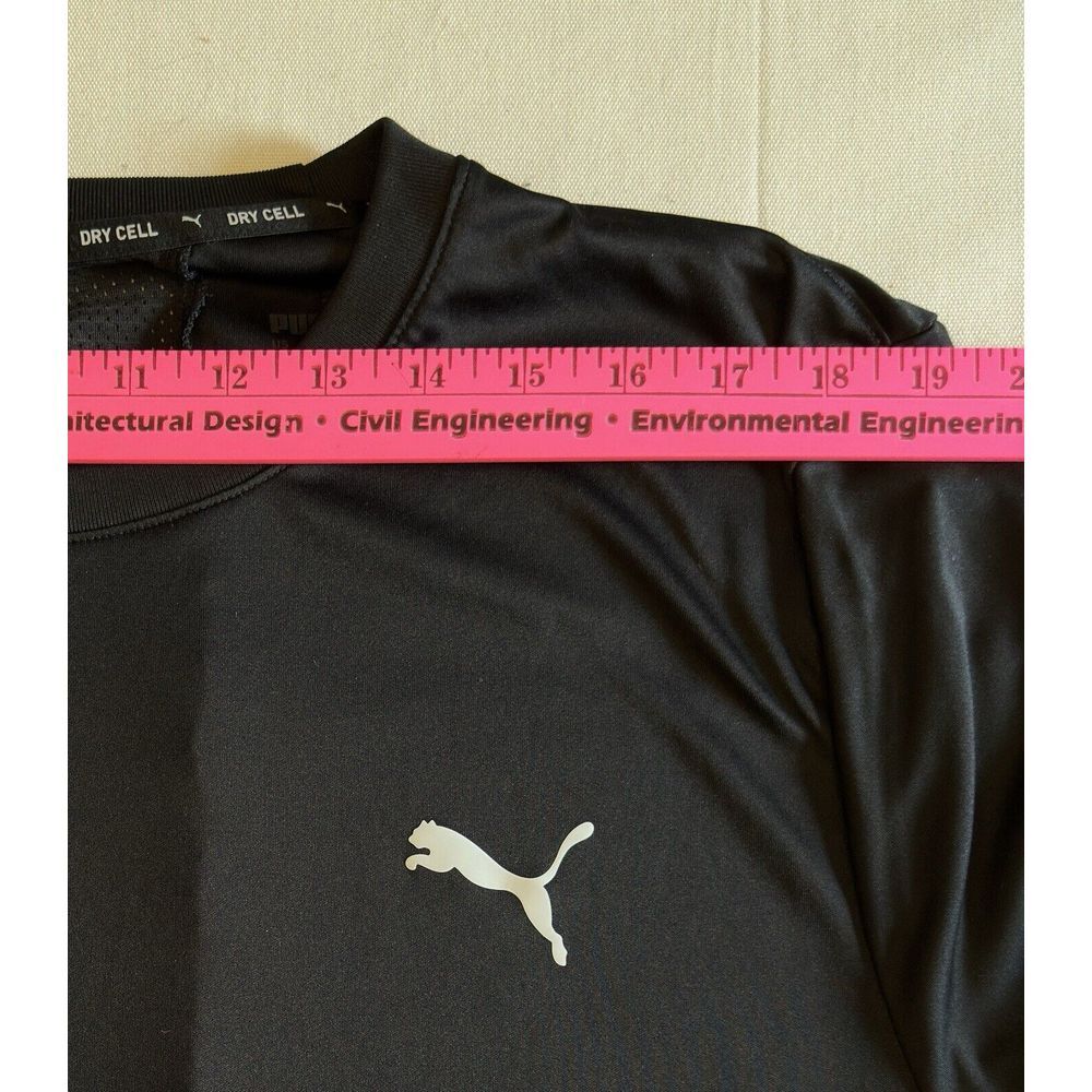 Puma Training DryCell Athletic Knit Shirt Men's Size XXL Black Short Sleeve - Picture 8 of 8
